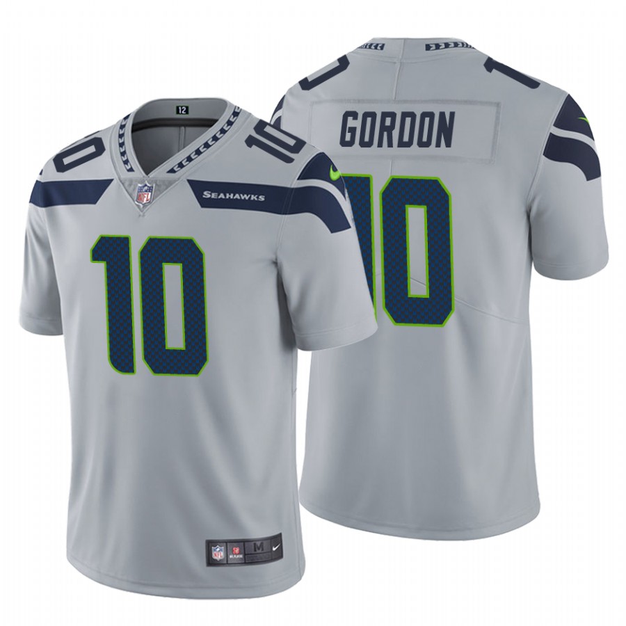 Men's Seattle Seahawks #10 Josh Gordon Grey Vapor Untouchable Limited Stitched Jersey